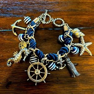 Marine bracelets with charms.